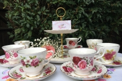 Mismatched vintage china - For hire Brentwood Essex